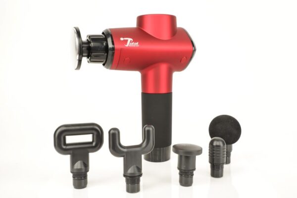 Red Total Massage Gun 2.0 Additional Attachments